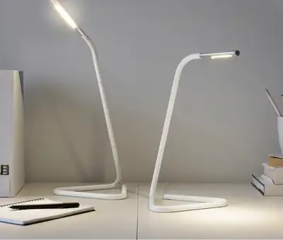 IKEA HÅRTE LED work lamp, white/silver color, View more