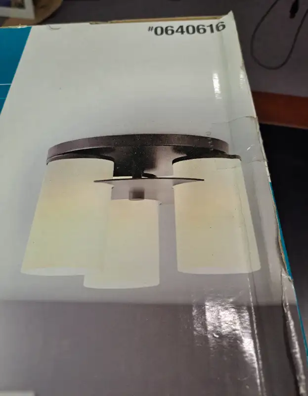 ceiling light - 3 bulb flushmount in Indoor Lighting & Fans in Ottawa - Image 5