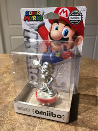Super Mario amiibo - Unopened - Silver Edition