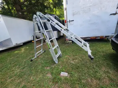 For sale a like new, Mastercraft CSA Grade 1 Aluminum Multi-Task Ladder, 21-ft, 250-lb. You can use...