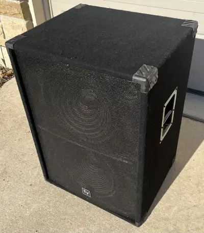 EV TL15-2 Dual 15” Subwoofer 800 watt VG Condition , View more