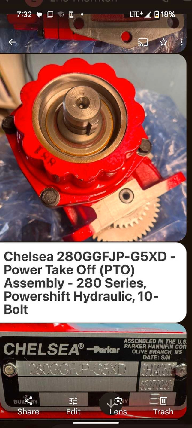 Chelsea hydraulic power take off PTO Aseembly in Farming Equipment in Sudbury - Image 3