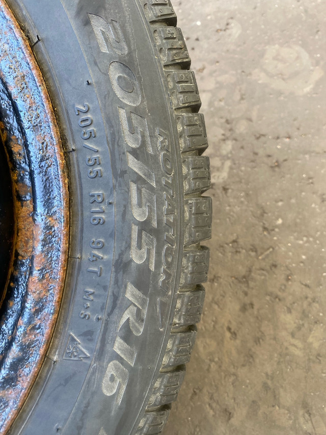 Pirelli Ice Zero Snow Tires 205/55R16 in Tires & Rims in Kawartha Lakes - Image 3