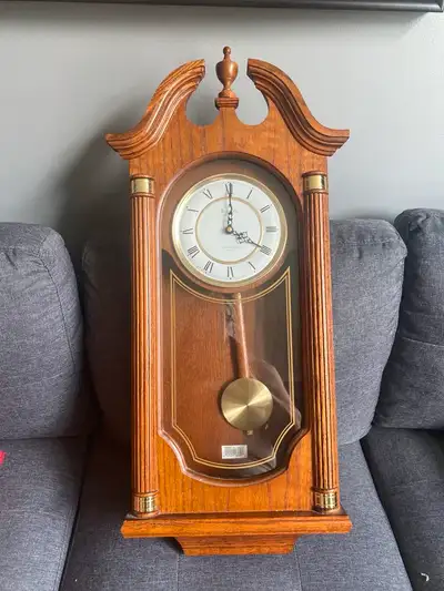 Solid wood Bulova Wall clock, View more