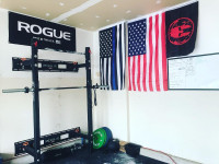 ROGUE RML-3W Fold+Ohio Bar+ 230lb Bumpers+Rogue Util Bench