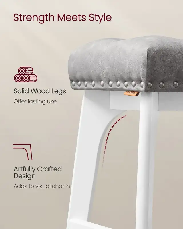 Luxury VASAGLE Counter Height Bar Stool in Chairs & Recliners in Markham / York Region - Image 9