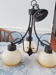 Black ceiling light  $25  . O.B.O in Indoor Lighting & Fans in Brantford