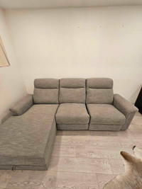 Grey sofa for sale almost never used