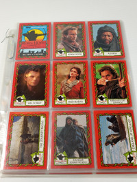 ROBIN HOOD PRINCE OF THIEVES Near Complete Trading Card Set