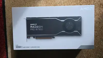 AMD Radeon™ Pro W7800, 32GB, GDDR6, RDNA 3 Professional Graphics Card, Workstation, AI, 3D Rendering...