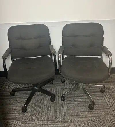 Vintage Office Chairs – Functional and stylish! Add a retro touch to your space. • Black Frame Chair...
