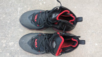 Nike LeBron 19 Black and Red Bred Basketball Shoes - barely used
