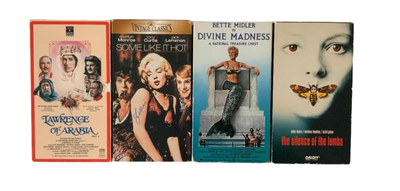 LAWRENCE OF ARABIA-SOME LIKE IT HOT-DIVINE MADNESS-TSOTL-VHS, View more