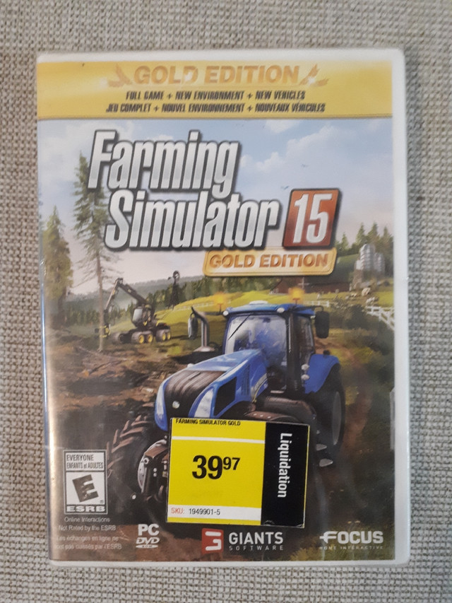 Jeu vidéo Farming Simulator 15 Gold Edition PC NEUF dans Jeux pour PC  à Laval/Rive Nord