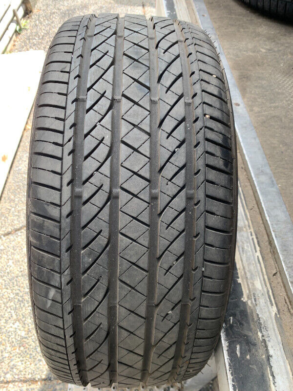 1 X single 225/40/18 M+S Bridgestone Potenza RE97 AS with 90% tr in Tires & Rims in Delta/Surrey/Langley