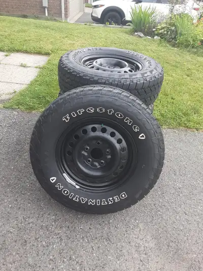 Like new. Paid: $1636.10 Sale Price: $975 Size: P245/70R16 106S M+S RIMS: Center Bore (hub bore) Siz...