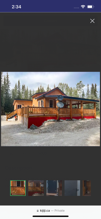Nice little house just past henderson .half log comes with apliances and ready to go ..will need to...