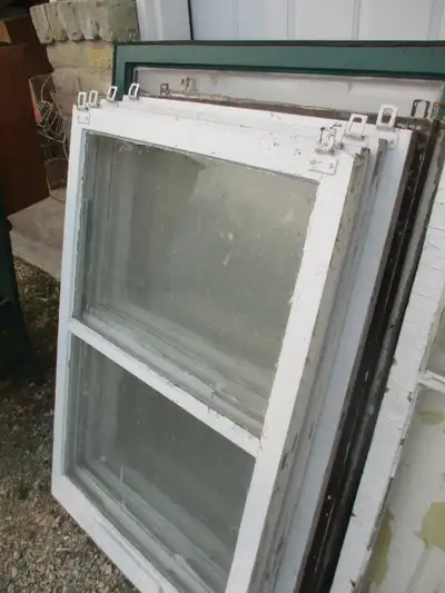 OLD 1915 STORM WINDOWS $10 EA. GARAGE GREENHOUSE YARD DECOR, View more