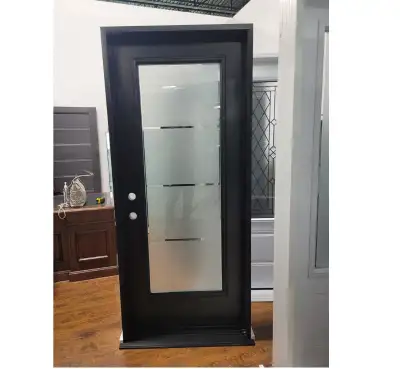 Display Model for Sale- Steel Single Black Door - 34", View more