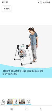 Graco slim spaces swing 