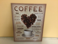Café plaque décorative / Coffee metal plate