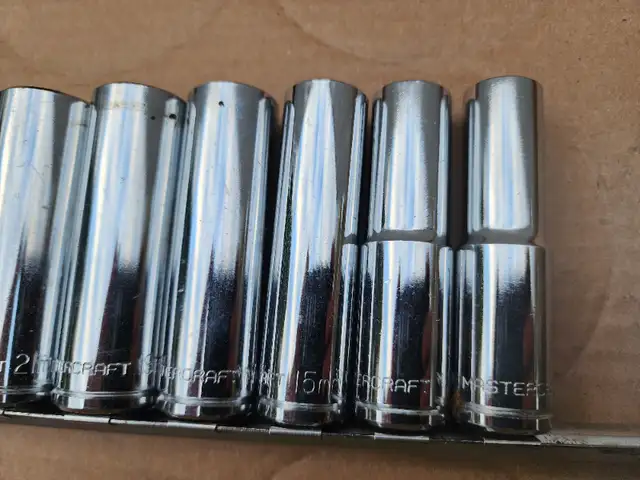Mastercraft 8 Pc 6 Point 1/2" Drive Deep Socket Set in Hand Tools in Windsor Region - Image 5