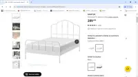 Cadre de lit double Ikea à moitié prix