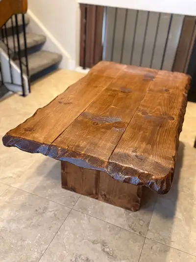 Rustic solid wood coffee table , View more
