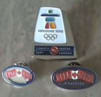2 CPAA Union Pins + Vancouver Olympics 2010 Pin