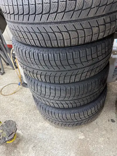 Selling a set of 205/55/16 Michelin Winter Tires no plugs or patchs 60% still lots of life.