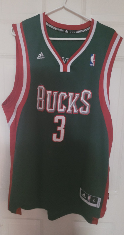 Basket ball jerseys - Lowry  Raptors / Bucks Jennings in Arts & Collectibles in Red Deer - Image 4