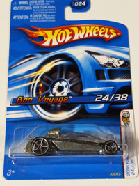 Hot Wheels #24 First Editions 24/38 BON VOYAGE Silver w/Wood GRN