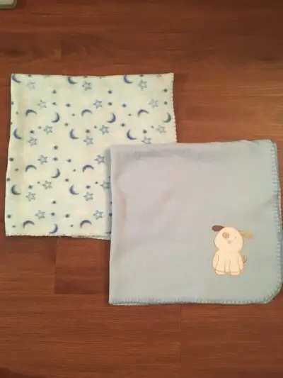 Fleece blankets x 2, View more