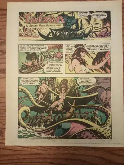 Edgar Rice Burroughs Tarzan by Russ Manning, Archie Godwin and Gil Kane, Burne Hogarth, and Mike Gre...