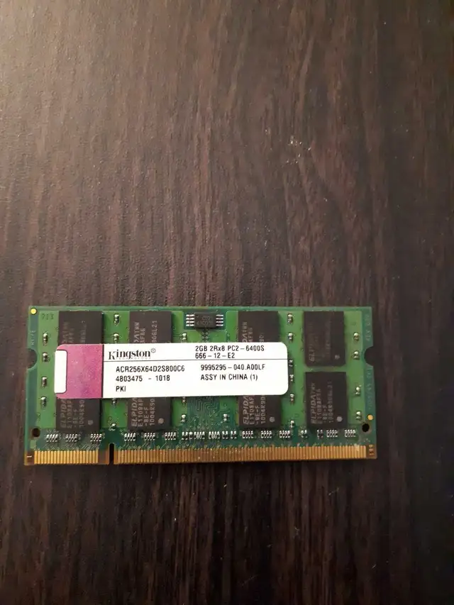 2G DDR2 666 MHz laptop ram in System Components in Cambridge - Image 2