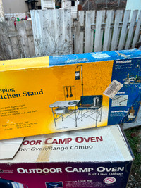 Camping Kitchen set up tables