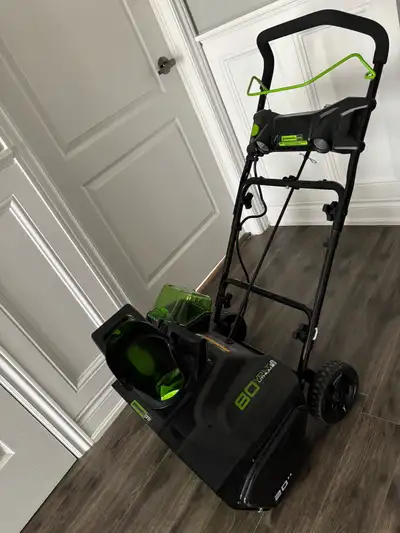 Greenworks 80v snowblower with charger and battery, View more