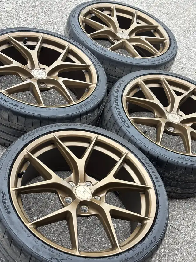 19"Sentali(5x112)+245/35/R19 Conti-A5/A4/TT/Passat/Jetta/C Class in Tires & Rims in Oakville / Halton Region - Image 2