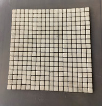 Bianco Thassos Tumbled 5/8"x5/8" Mosaic