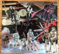 1993 STAR WARS GALAXY 1 UNCUT ETCHED FOIL SHEET