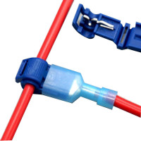 10+10pc T-Taps & Male Insulated Quick Splice Lock Wire Connector
