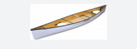 Clipper Escape Fiberglass White Canoe