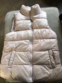 Quilted puffer Vest - blush