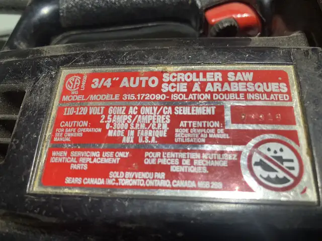 Craftsman handheld scroll saw. in Power Tools in Peterborough - Image 4