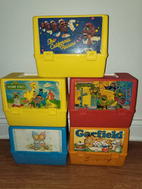 Lot of vintage lunchboxes- rare and collectible 