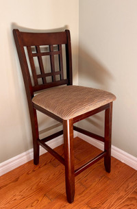 Bar Stool, fabric finishing, in a very good condition, $35