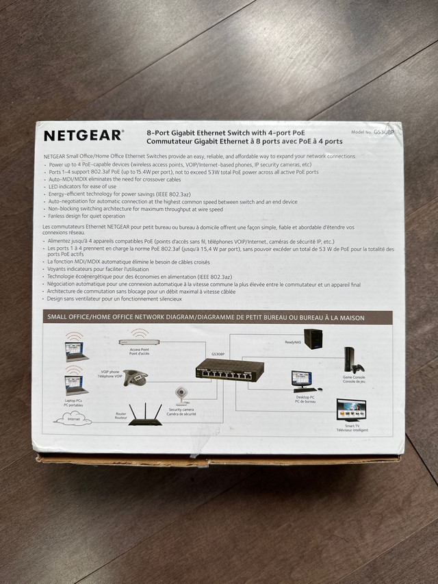 FS: Netgear GS308P PoE Gigabit Switch in Networking in City of Toronto - Image 4