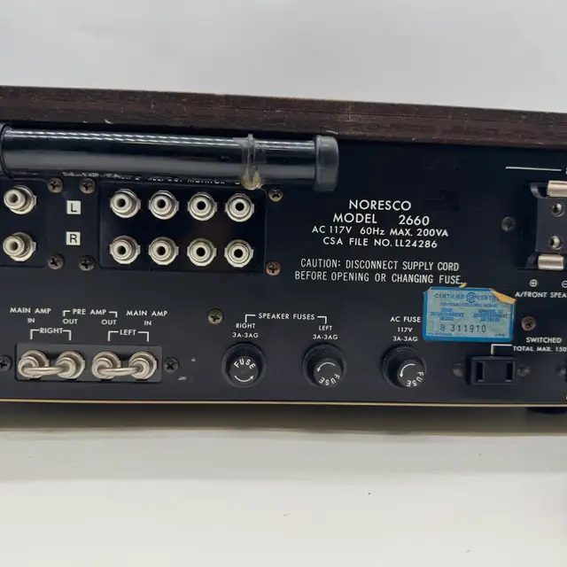 Vintage 1970s Noresco 2660 Stereo Receiver AM/FM Japan  in Stereo Systems & Home Theatre in City of Toronto - Image 9