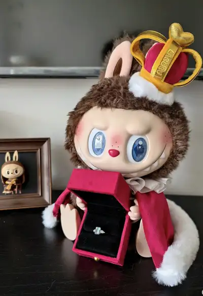 I'm offering a like-new LABUBU CHECKMATE KING designer art toy, a unique collectible figure with int...