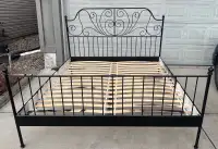King Sz bed frame with slats dropoff extra $